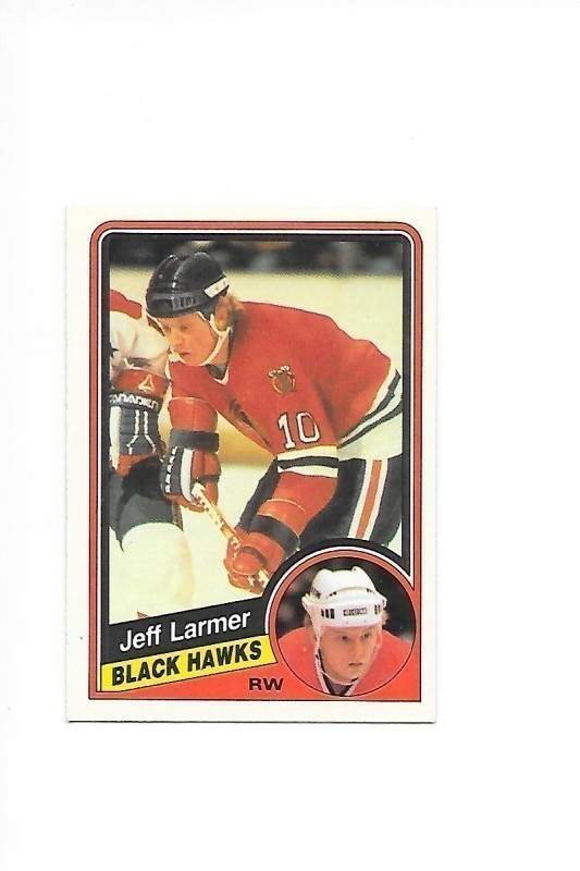 1984-85 OPC #36 Jeff Larmer Chicago Blackhawks