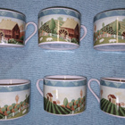 3x muki alunen pullalautanen Country life PTS International - pikkukuva 5
