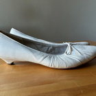 Valkoiset nahkaiset vintage avokkaat ( Bianco ) koko 40 - pikkukuva 2