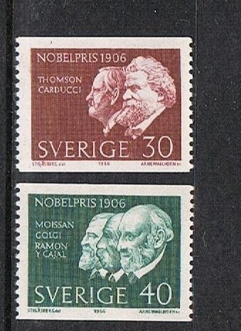 Ruotsi 1966 - Nobelvoittajia 1906 2eril  ++