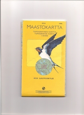 Maastokartta 1:50 000 Lauvuskylä