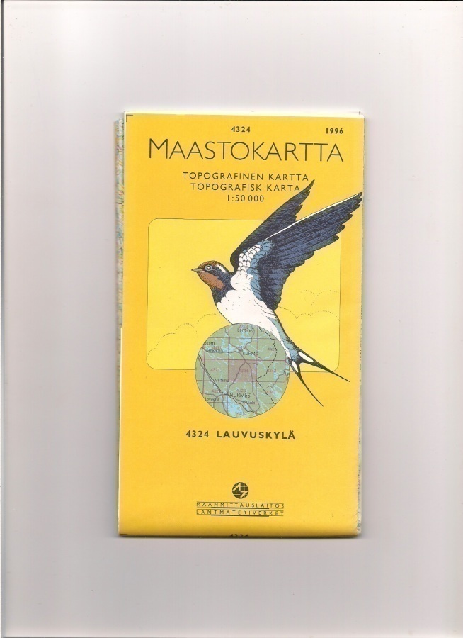 Maastokartta 1:50 000 Lauvuskylä