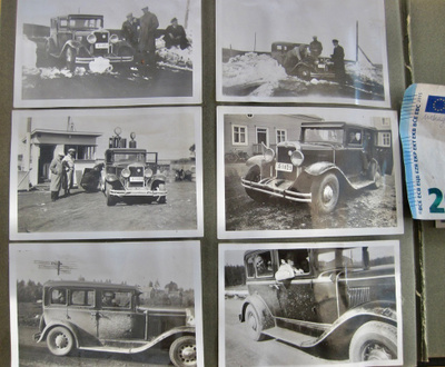 11 VANHAA Valokuva KIVA Auto Bussi Esso Pensa-asema 1930-l