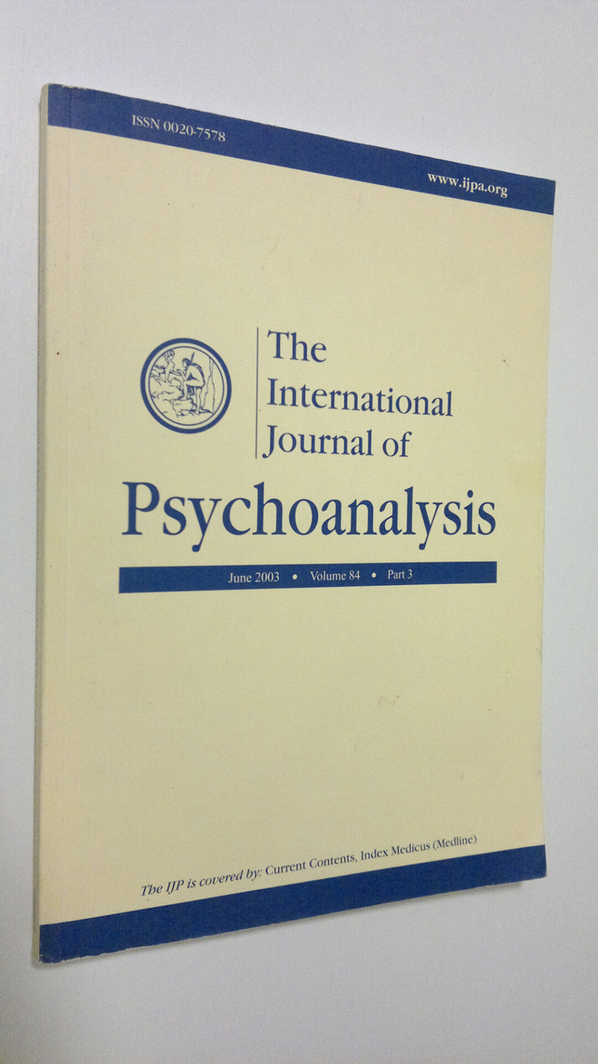 The International Journal of Psychoanalysis - June 2003, ...