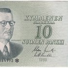 10 Markkaa 1963 Litt.A AM-tähti, kl.4 - pikkukuva 1
