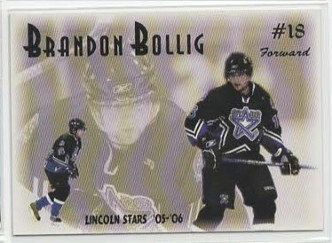 Brandon Bollig 05-06 Lincoln Stars Team Issue #15