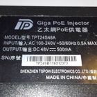 Giga PoE Injector TPT24S48A TPT24S48A 48V 500mA PoE - pikkukuva 1