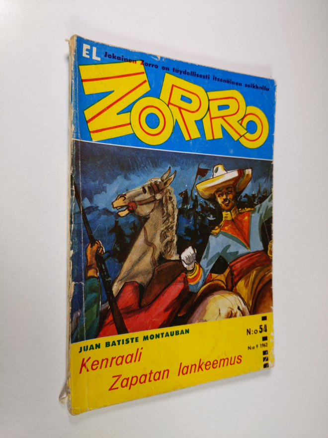 El Zorro del Castelrey n:o 9/1962 : Kenraali Zapatan lank...