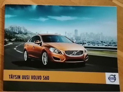 2010 Volvo S60 esite - KUIN UUSI - suom - 76 siv