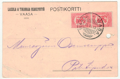 1918 10p pari postikortti