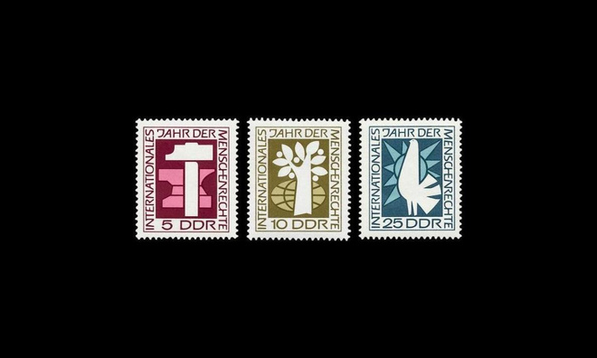 DDR 1368-70 ** Ihmisoikeuksien vuosi (1968)