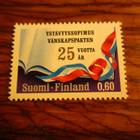 suomi pm 0,60 1972 ystävyyssopimus 25v käyttämätön - pikkukuva 1