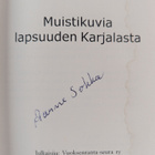 Aarne Sokka : Muistikuvia lapsuuden Karjalasta (signeerattu) - pikkukuva 3