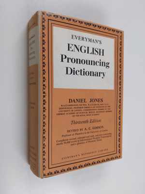 Daniel Jones : Everyman's english pronouncing dictionary ...