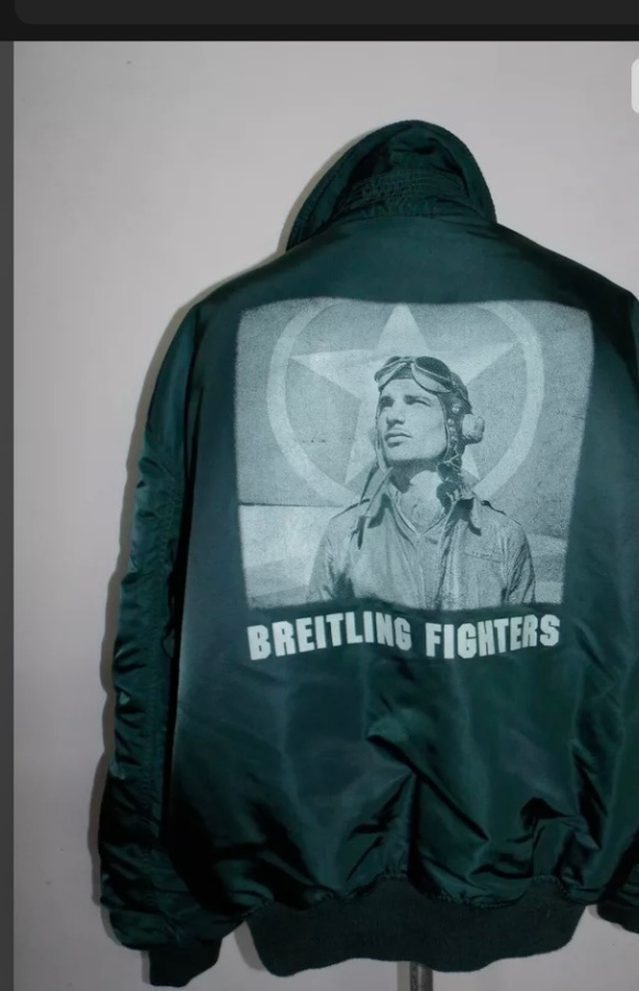 BREITLING FIGHTERS PILOT JACKET ALPHA INDUSTRIES XL BOMBER