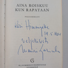 Mauri Sariola : Aina roiskuu kun rapataan (signeerattu, t... - pikkukuva 2