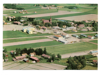Eura: ilmakuva (Tmi Karhumäki n:o 739, väri),kirkko
