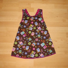 Pöllö polka dot peppiessu 122cm, käsityötä, UUSI! - pikkukuva 2