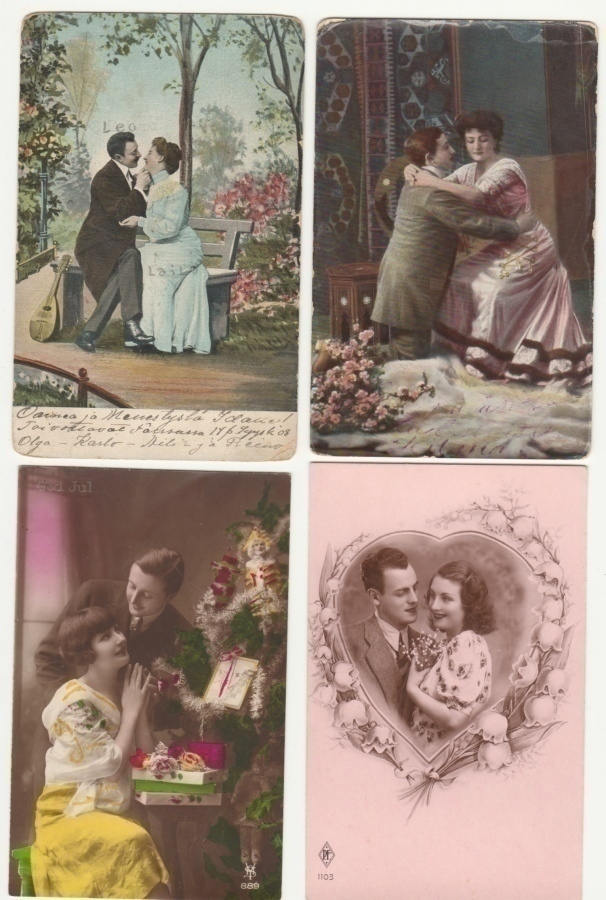 Vanhat kortit : Romantiikka 15 eril 1900-luvun alku
