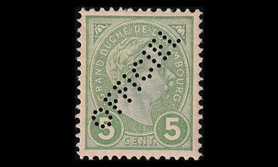 Luxemburg 65 * Virkamerkki läviste 5 C (1899)