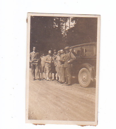 VANHA Valokuva UPEA Auto 1920-l 4,5 x 6,5 cm