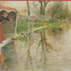 Carl Larsson Loing-joen rannalla - pikkukuva 1