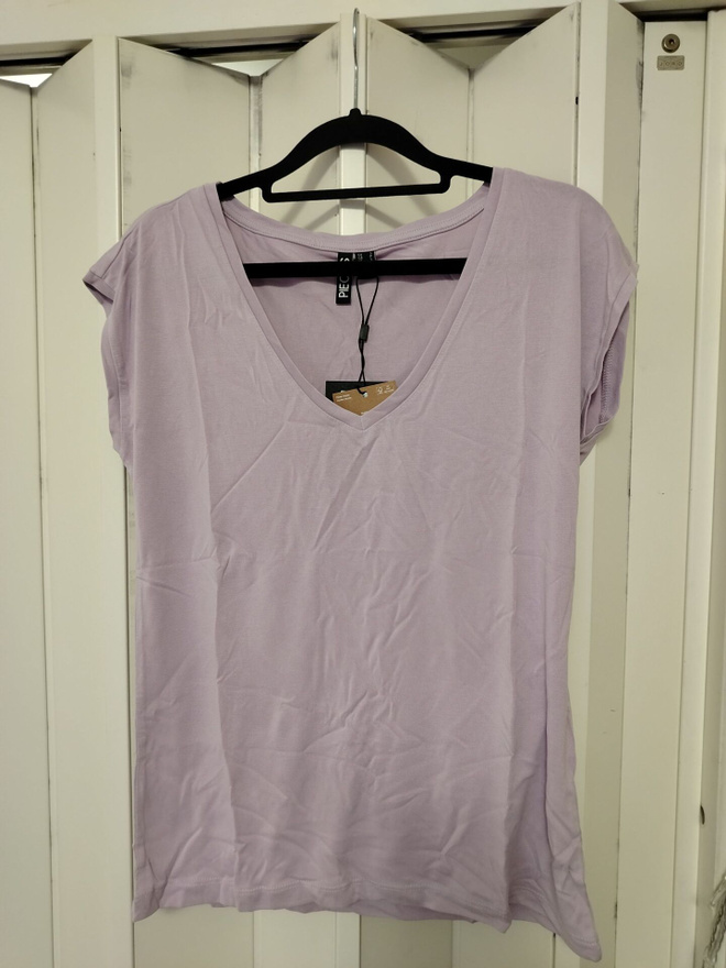 Pieces violetti t-paita koko S