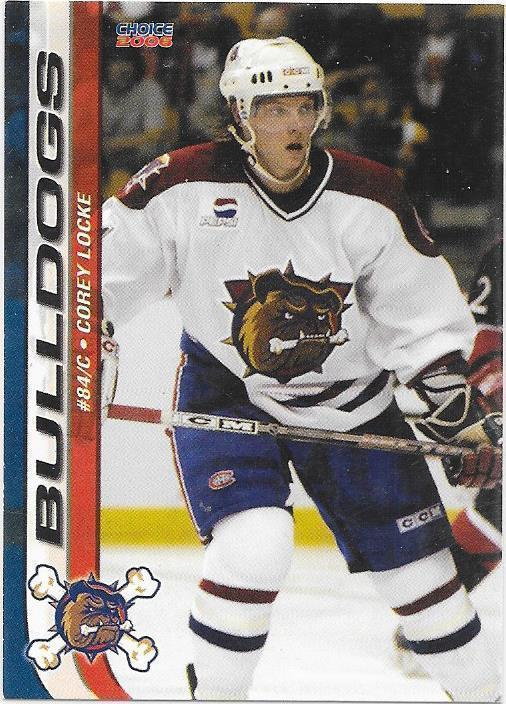 2005-06 Hamilton Bulldogs #16 Corey Locke ex- TPS farmi