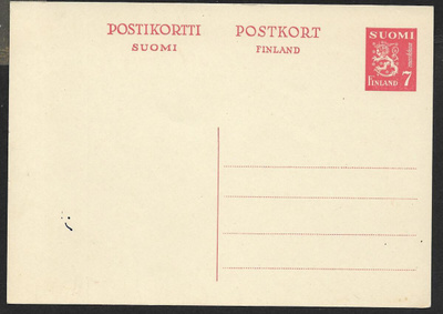 Postilähetys - Ehiö 7mk (LAPE 95) **