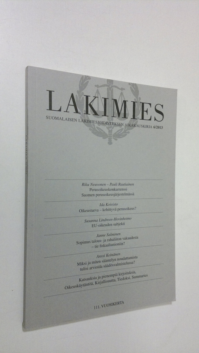 Lakimies 6/2013
