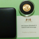 Englanti, Gillick gold Sovereign 1957, UNC. - pikkukuva 1