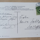 Tonttu soittaa torvea, kaupungin siluetti,Uusi Vuosi p. 1906 - pikkukuva 2