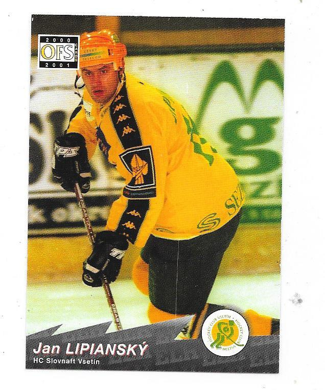 2000-01 OFS #339 Jan Lipiansky HC Vsetin ex Ässät