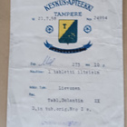 Tampere, Keskusapteekki, pulveripussi (+ vaakuna) - pikkukuva 1