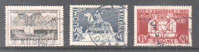 1935 Kalevala sarja leimattuna.