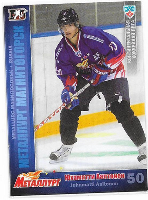 2010-11 KHL #11 Juhamatti Aaltonen Metallurg Pelicans