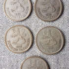 Hopea markka 5 kpl, v. 1965 hopearaha - pikkukuva 2