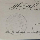 WILLÄHTI -Finland-leima 1890 ehiöllä Pietarsaareen - pikkukuva 2
