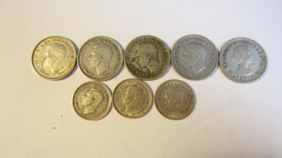 Six pence ja three pence kolikot, Australia