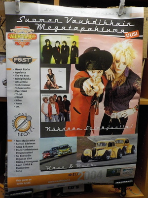 VAUHTIAJOT 2004 TAPAHTUMAJULISTE ( HANOI ROCKS ) (W)