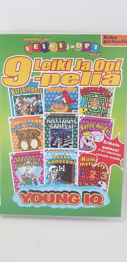 CD-ROM peli - 9 Leiki ja opi peliä (Young IQ)