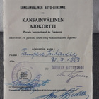 Vanha kansainvälinen ajokortti, Tampere  v. 1959 - pikkukuva 1