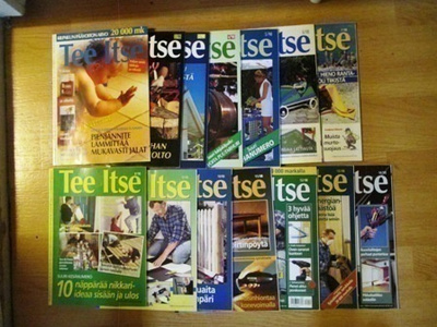 TEE ITSE- lehtiä.