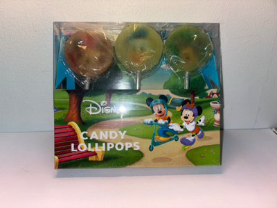 Mikki, Minni ja Aku Candy lollipops avaamaton!