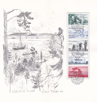 RUOTSI 1977 - IROSLAGENS FAMN FDC KORTTI