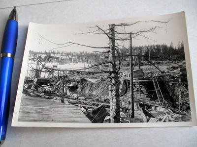 Saimaan kanava valokuva 15x10cm sign SVO 1937