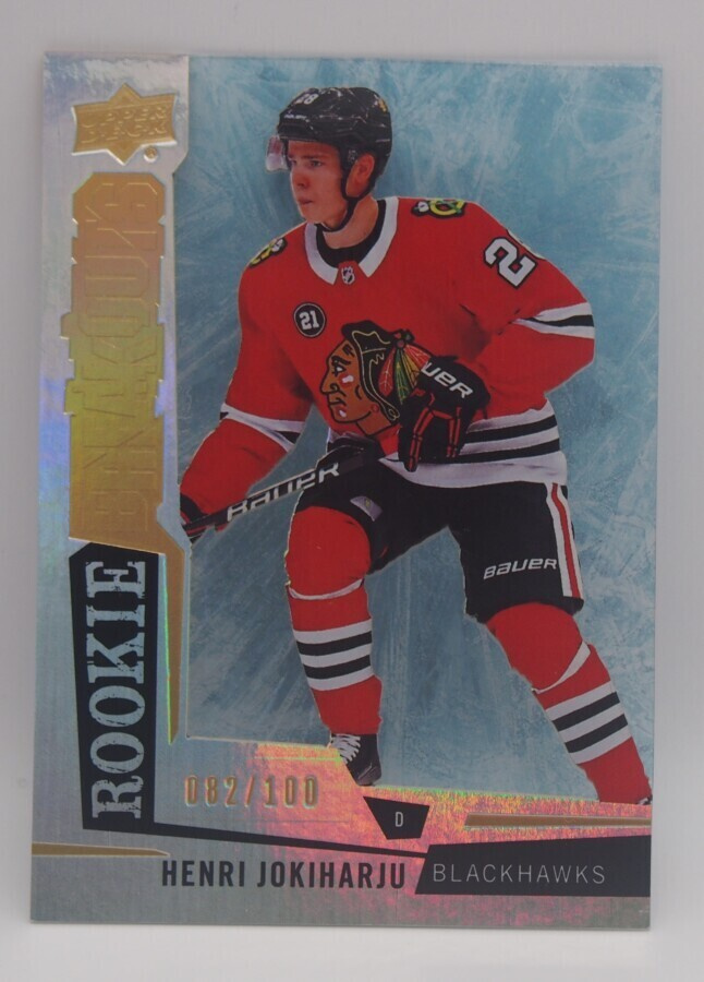 2018-19 Upper deck Rookie breakouts Henri Jokiharju /100