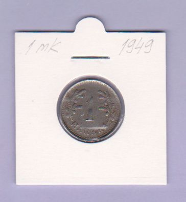 1 mk v.1949 Fe KM#30b