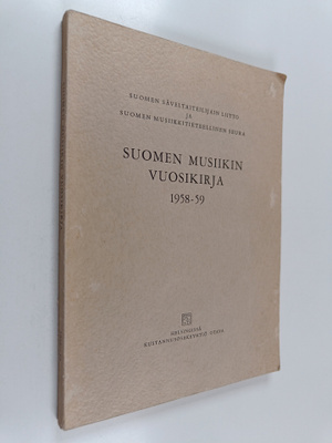 Veikko Helasvuo : Suomen musiikin vuosikirja 1958-59
