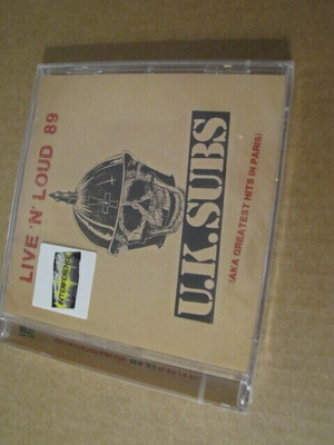 UK Subs Live'n'loud 89 cd muoveissa UK 2017